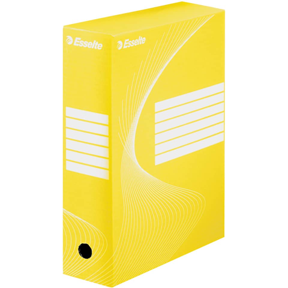 Archiv-Schachtel A4 10cm gelb ESSELTE 128423 Dateiordner, Datei-Ordner