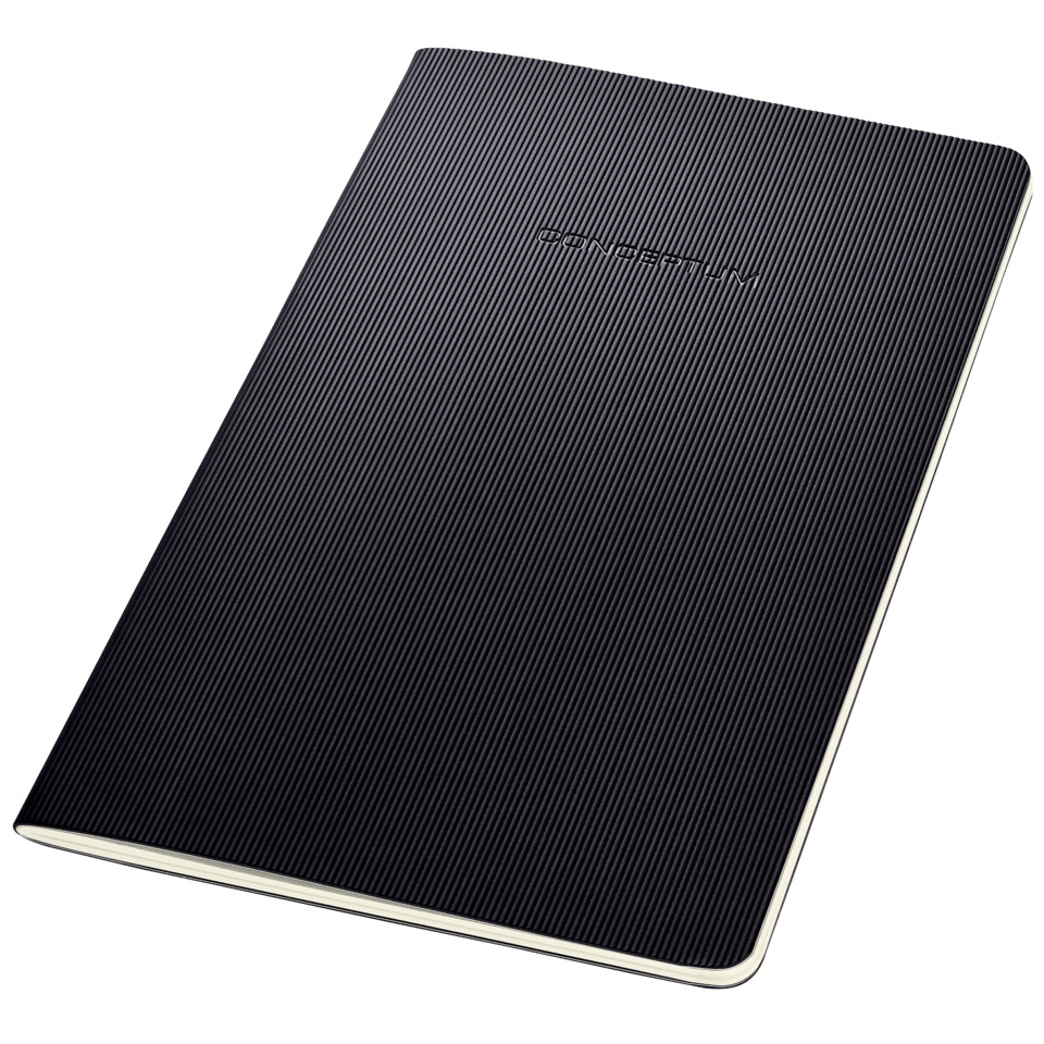 Notebook, Hülle, Gehäuse, Rillenmuster, Schwarz, Taschenbuch, Kunstleder?, no