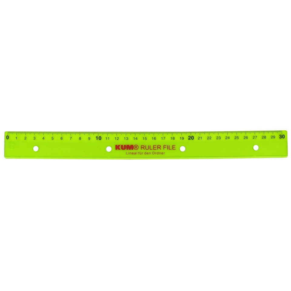 Lineal, Linealmaß, Messwerkzeug, Neon-Grün, 30 cm