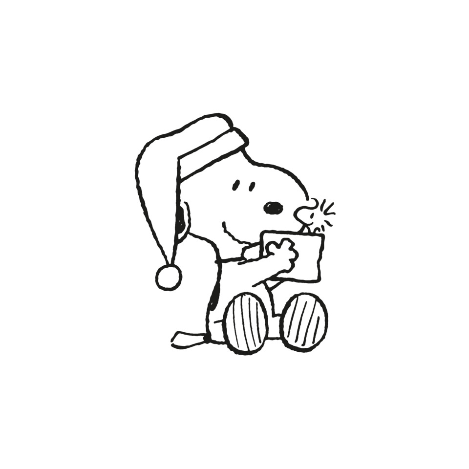 Weihnachts-Zelltuchserviette Snoopy, 33 x 33 cm, 3-lagig, 20 Stück BRAUN + COMPANY 1113-26560