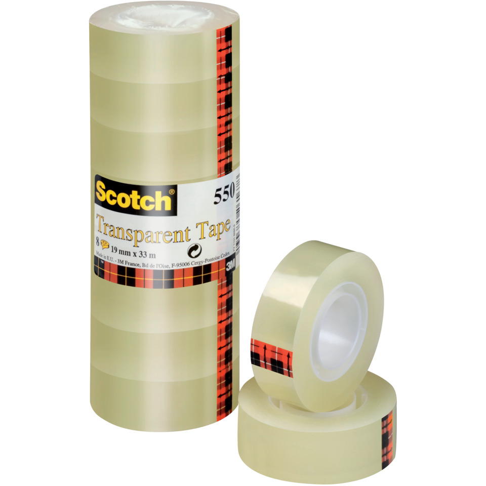 Transparenter Klebestreifen, Scotch Klebeband, Durchsichtiger Klebeband, Klebeband-Rolle, 0,75in x 33ft