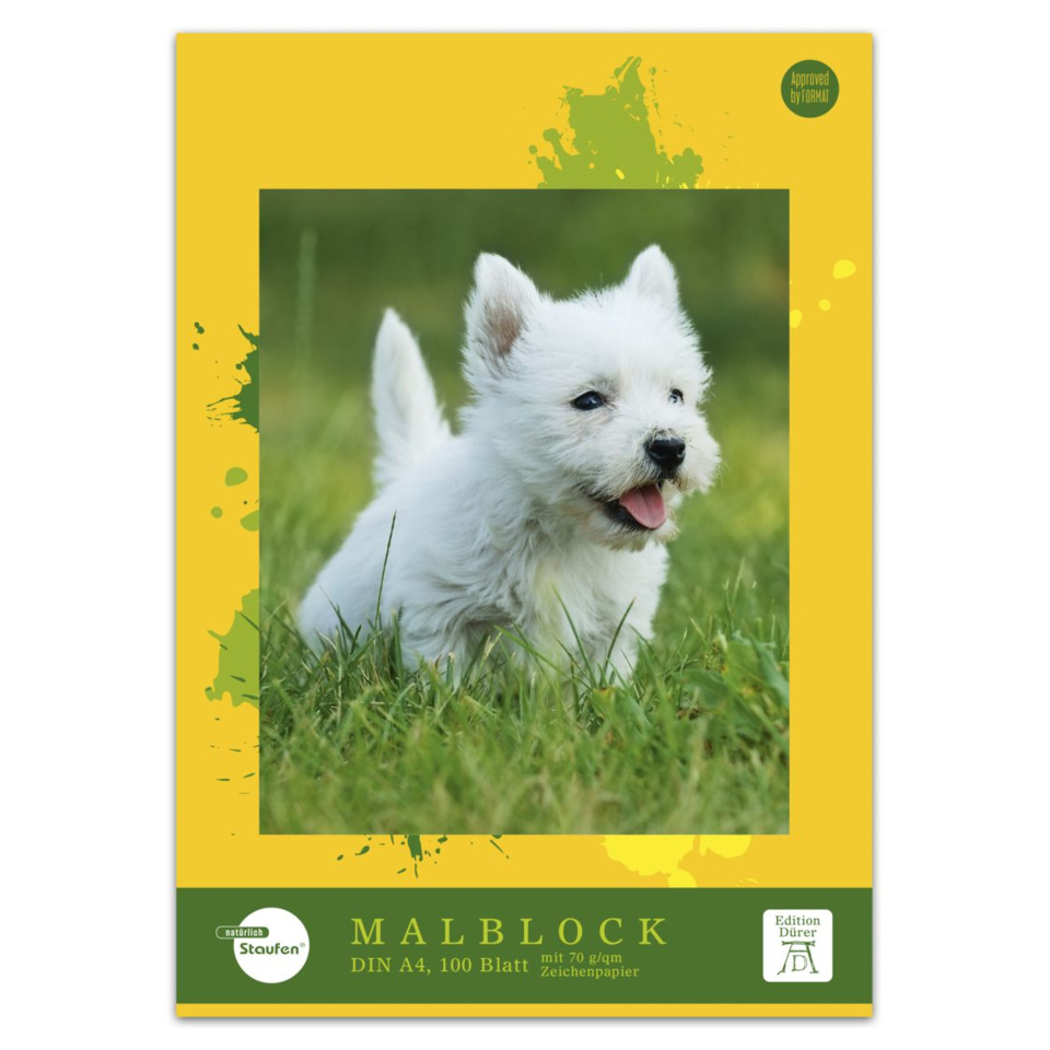  puppy,  white dog,  grass,  foto frame,  malblock notebook
