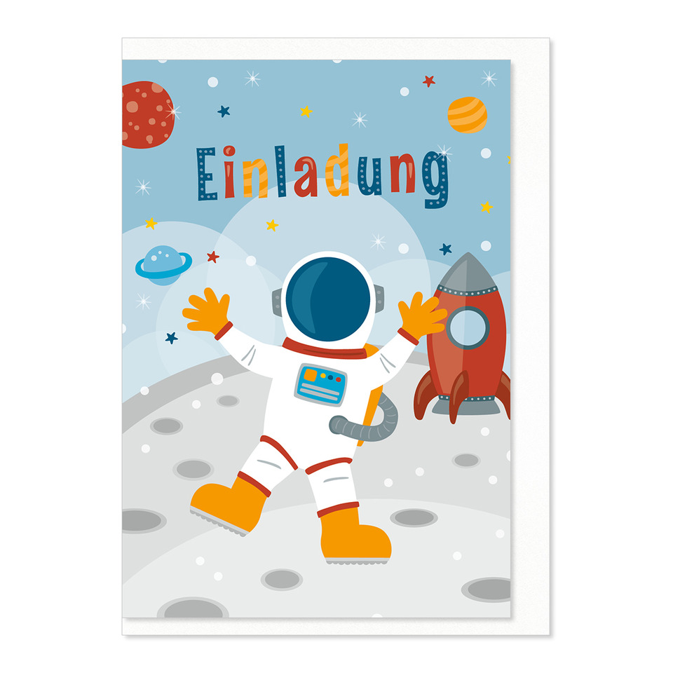 Astronaut, Raumschiff, Mondoberfläche, Space-Invitation, Planetenkosmos