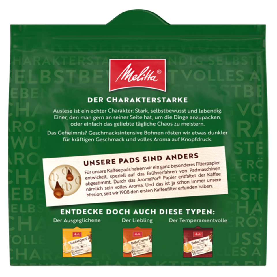 Kaffeepads, Grün, Paket, Melitta, Aromapapier, Kaffee-Pads, Kaffeepads, Röstprozess, Filterpapier, Beutel-Verpackung