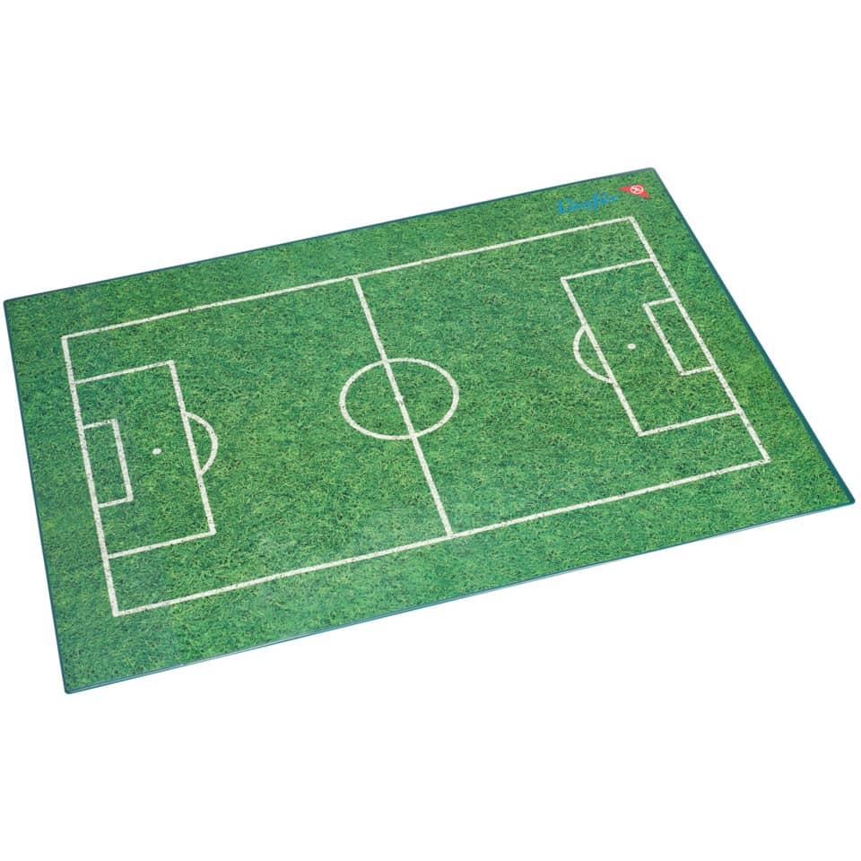 Schreibunterlage Motiv Fußballfeld, 40x53 cm, transparente Seitenleiste LÄUFER 46654