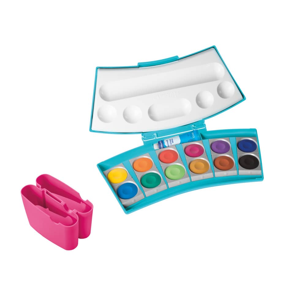 Aquarellfarbe, Wassermalpalette, Malset, Pinselset, Farbtuben