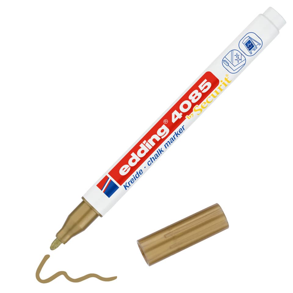 Whiteboard marker, Chalk marker, Brown/gold ink, Tip cap, Marker tip