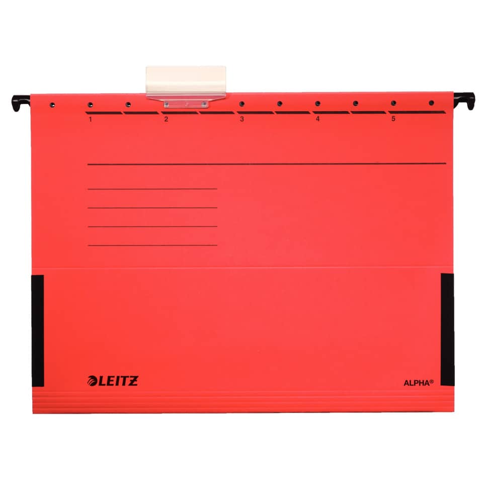 Kunststoff-Mappe, Schreibunterlage, Klemmbrett, Rot, Alpha/Leitz, Organizer