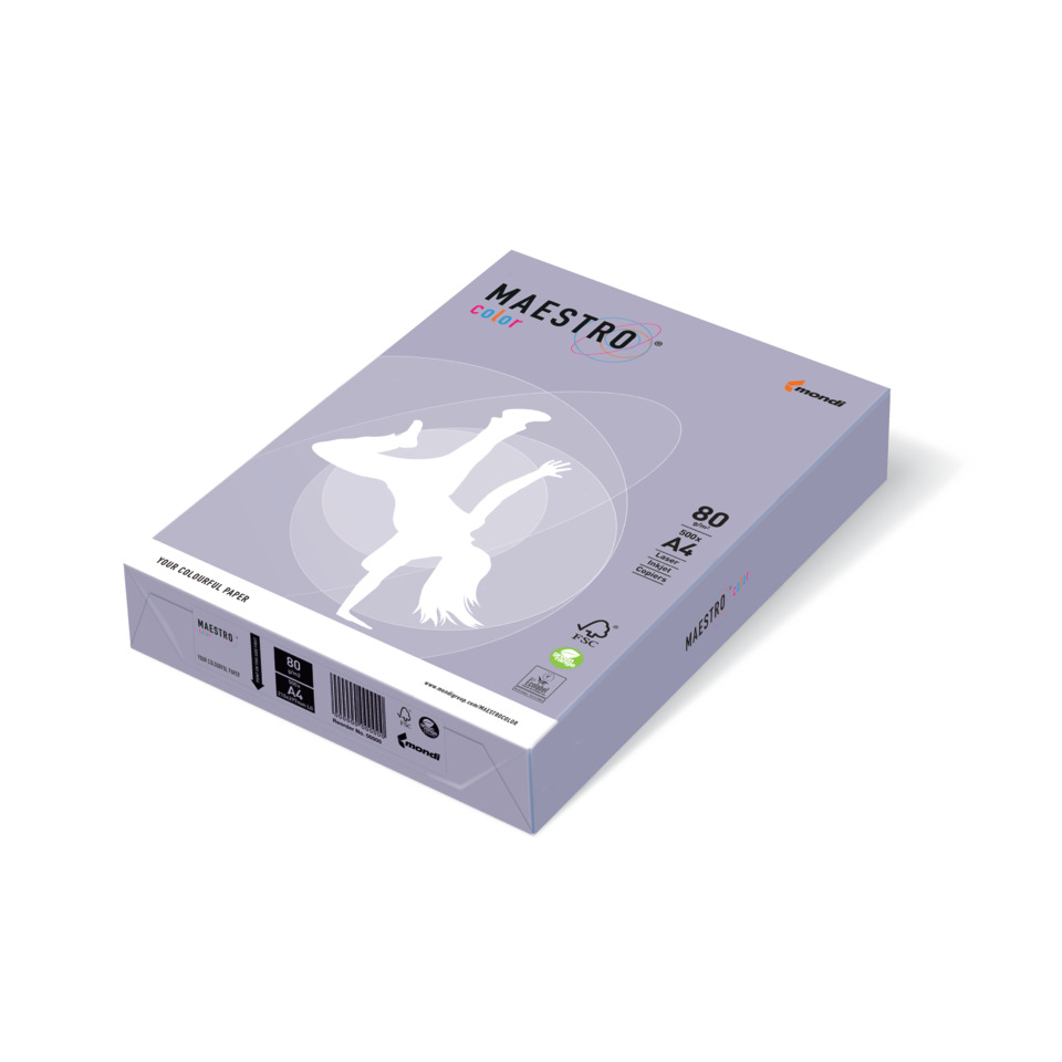 A4, Papierbox, 80g/m2, Farbbildung, Maestro Farbe