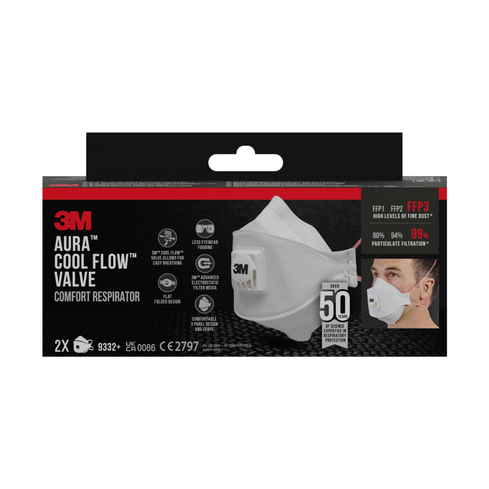 AURA COOL FLOW, Ventil, Respirator, Maske, Gesichtsmaske