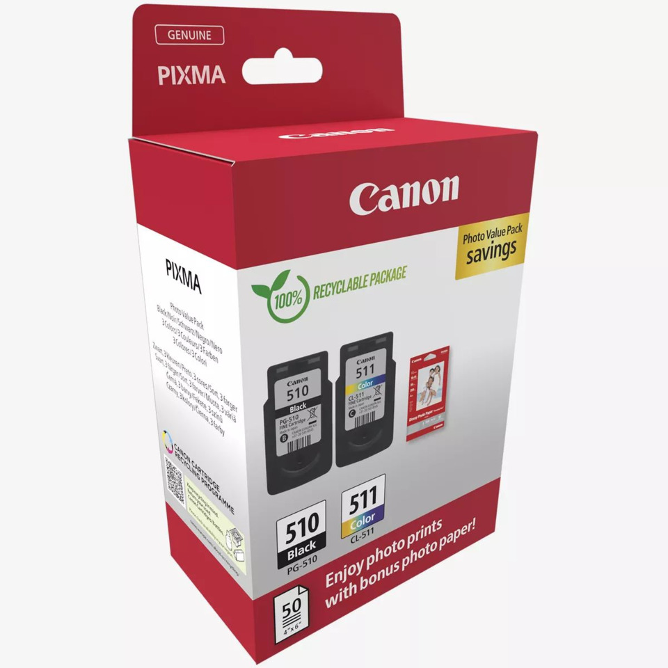 Canon, Pigmenttinten, Tintenpatronen, PG-510, PG-511