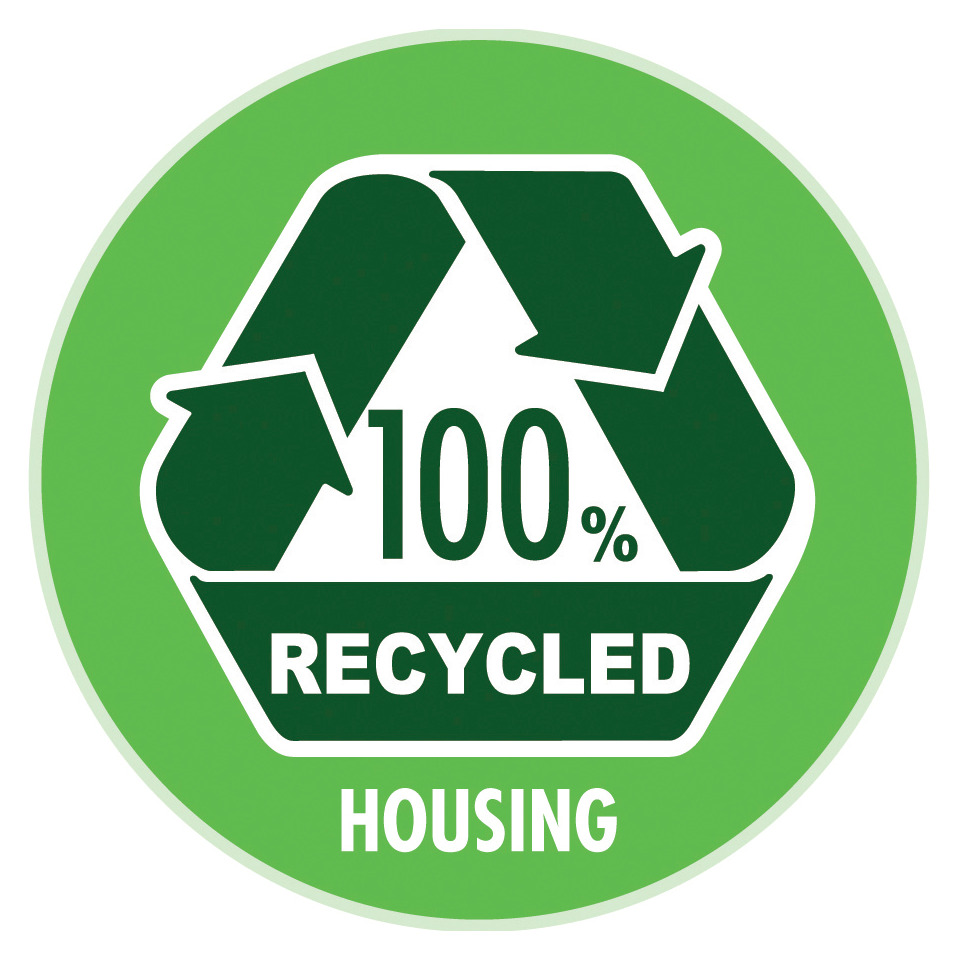 recycled, housing, 100% recycled, ökologisch, grün