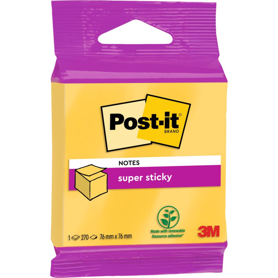 Notizen, Post-it, Klebezettel, Super sticky, Klebezettel-Notizblock