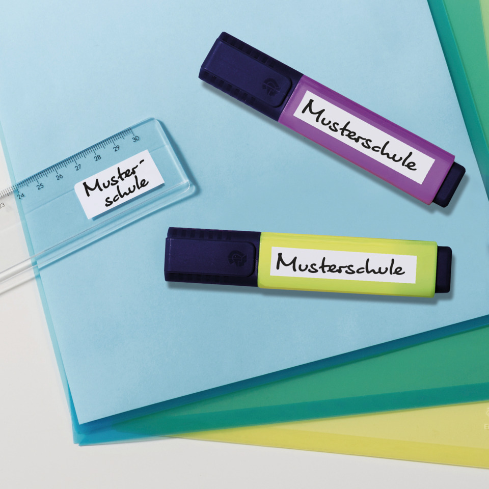 Schreibtischmarker, Marker, Fluoreszierend, Muster Schule, Kunstbedarf