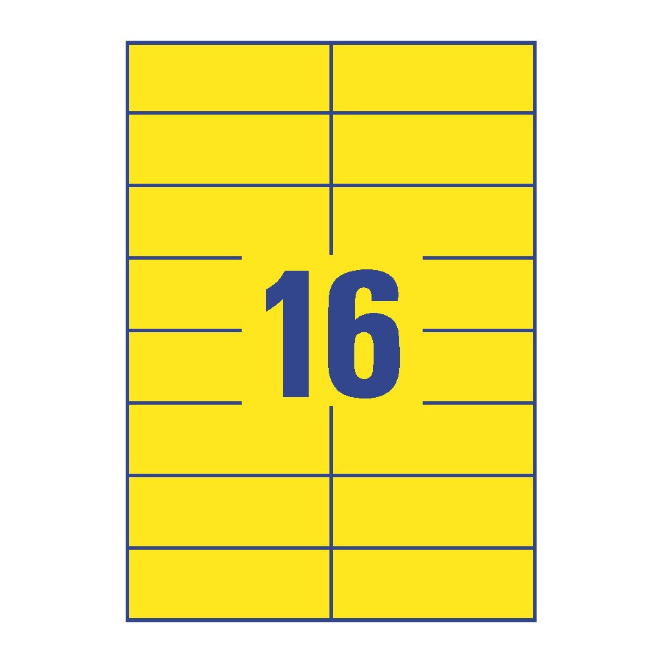 postcard, yellow, grid, placard, number 16