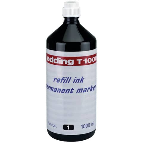 Nachfülltinte Permanentmarker, 1000ml, schwarz EDDING 4-T1000001
