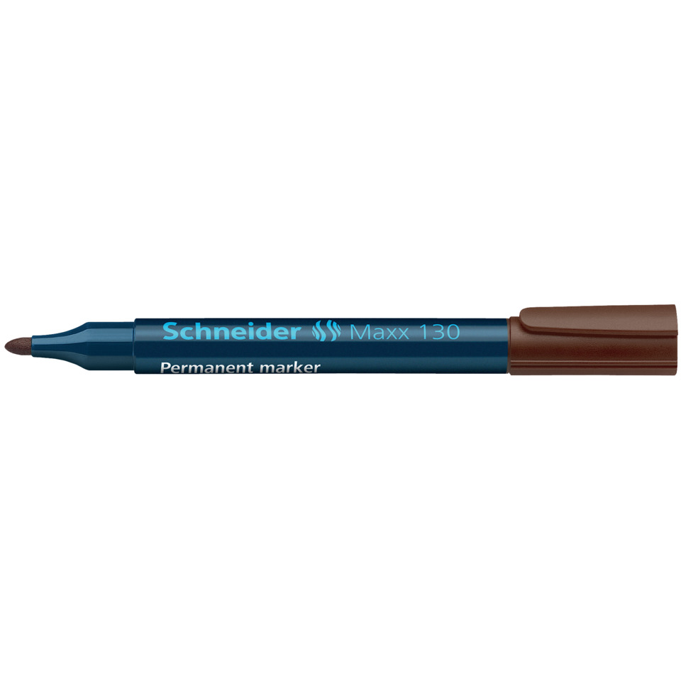 Permanentmarker, Markerstift, Blauer Stift, Kunststoffspitze, Schneider Maxx 130