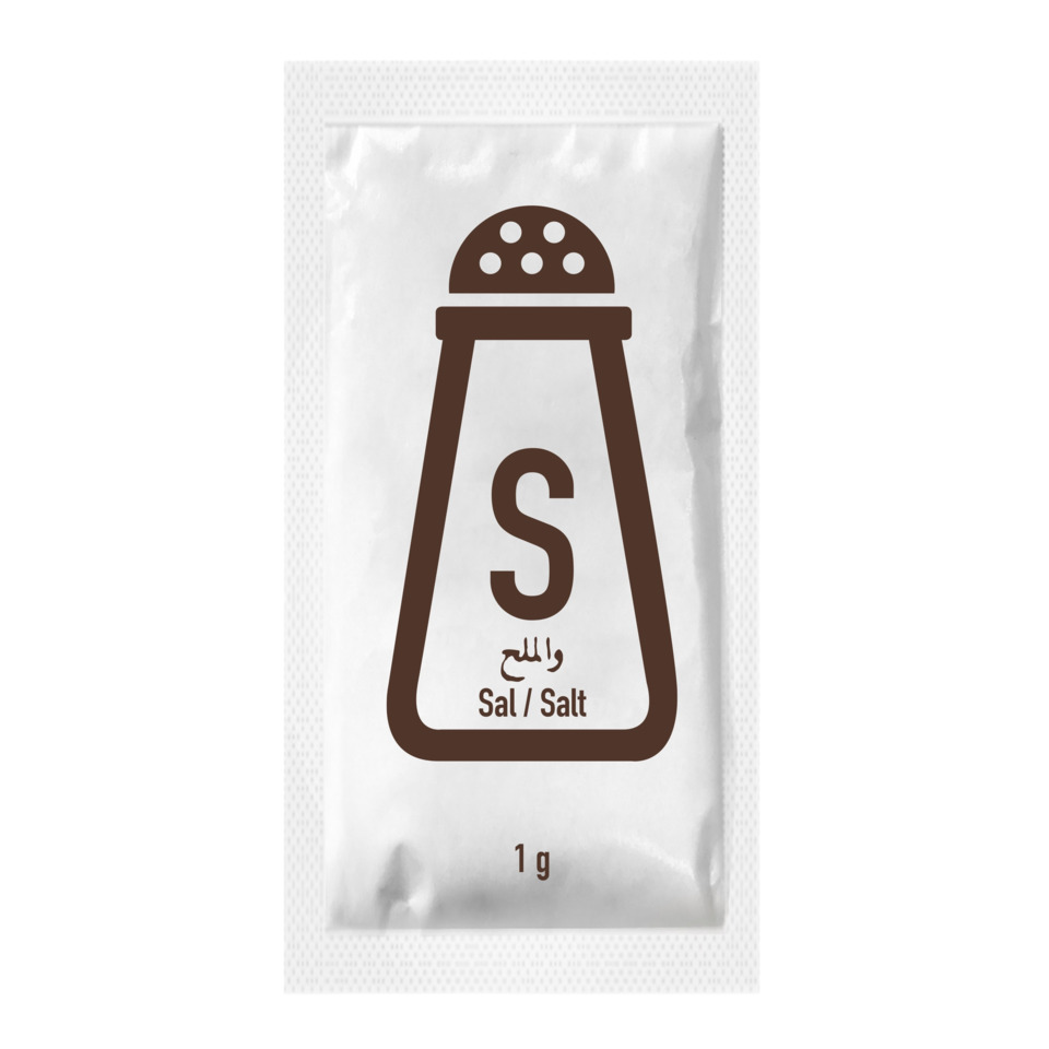 Salz, Salzstreuer, Kleinpackung, 1 g, Kochzutat
