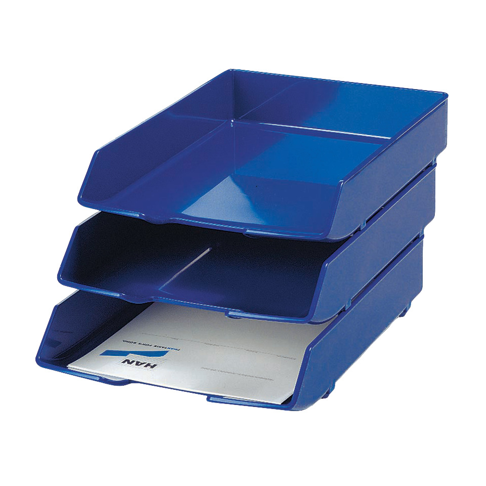 Schubladen-Organiser, Ablagekorb, Sortierbox, Halterung, Blaue Kunststoffbox