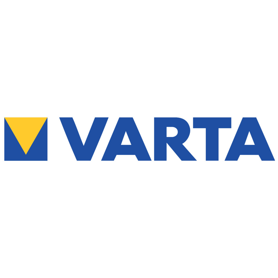 logo, VARTA, blau, gelb, marke