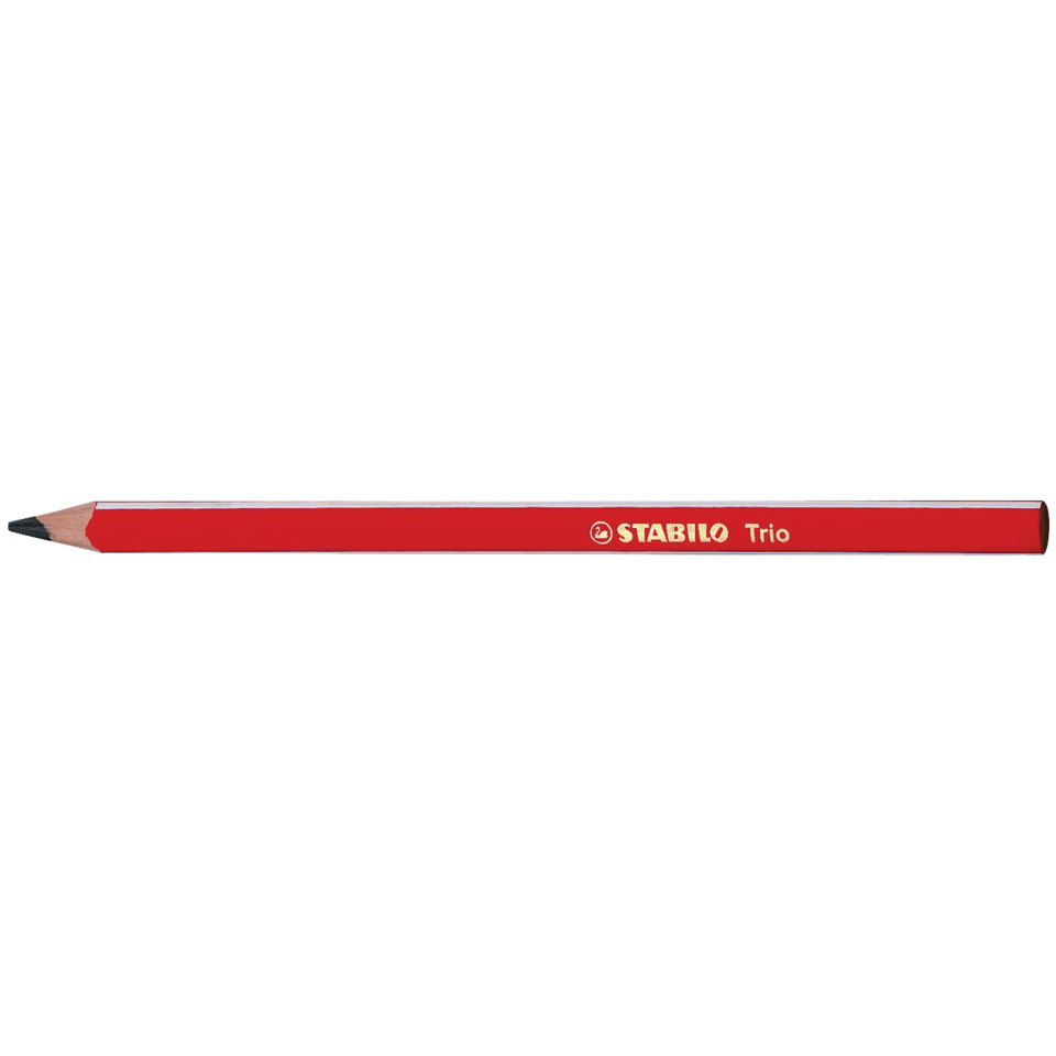 Bleistift, Holzbleistift, Roter Bleistift, Präzisionsbleistift, HB-Bleistift, Bleistift, rote Farbe, Holz, HB-Typ, Stabilo Trio