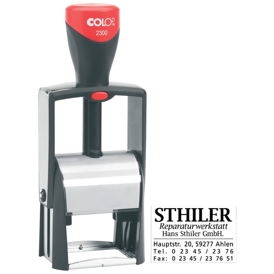 stempel, Stempelmaschine, Druckstempel, Tintenstempel, Rotstempel