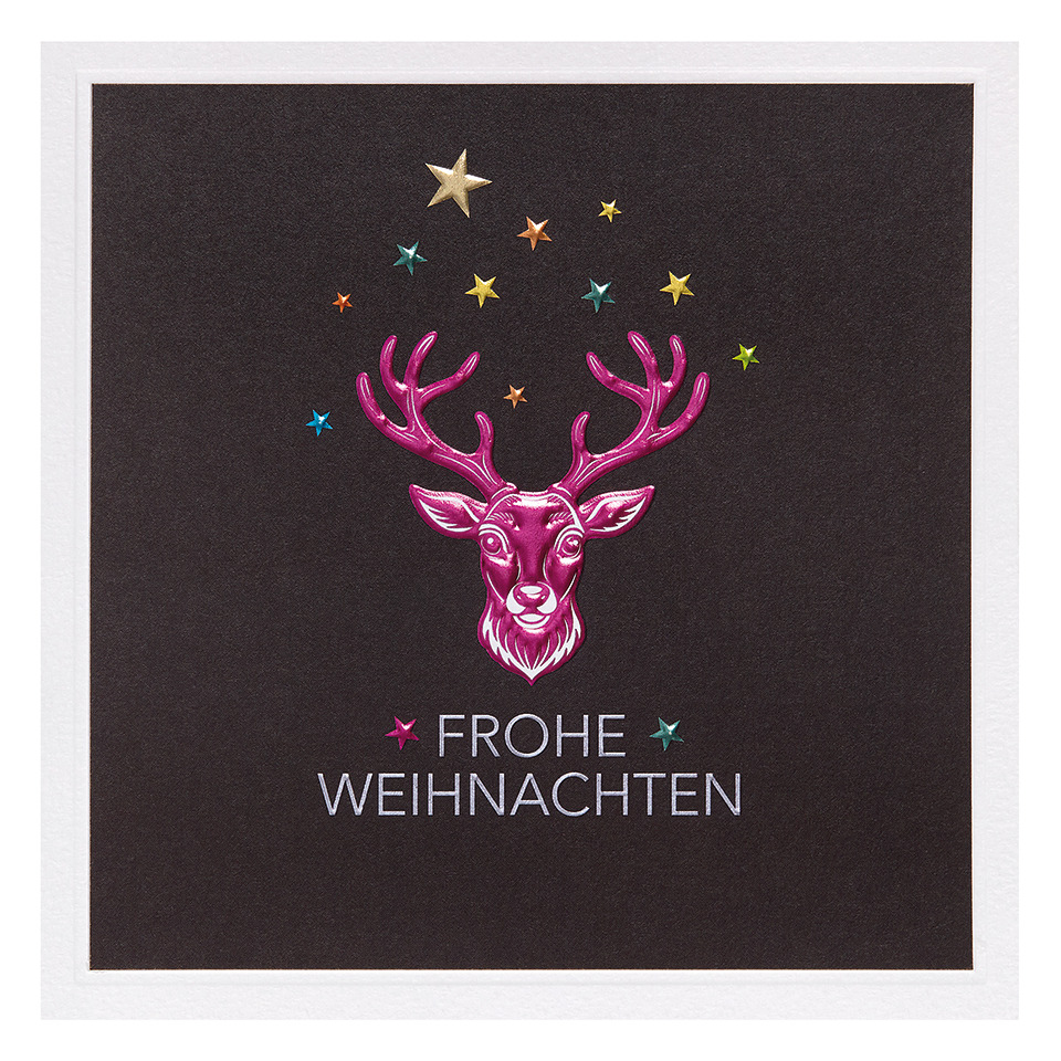 Briefumschlag, Grußkarte, Post, Hirsch, Wildtiere