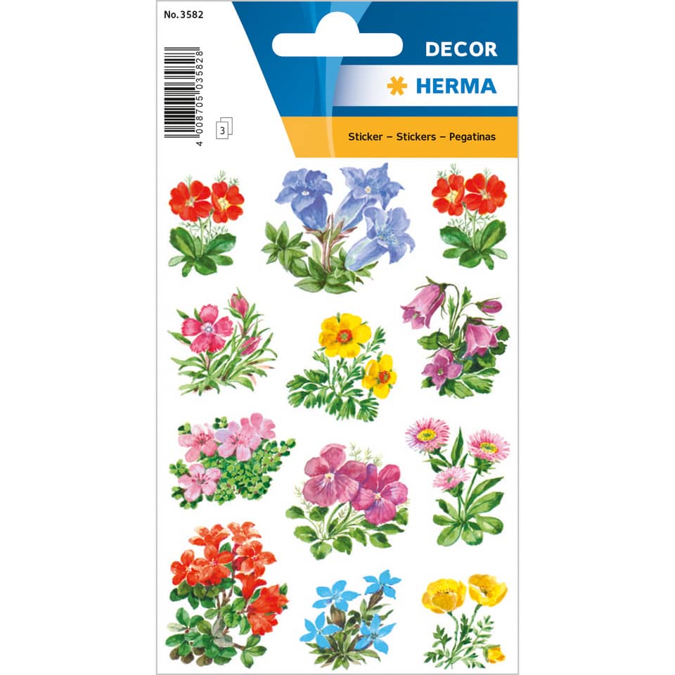 blumenaufkleber, blumen, gartenaufkleber, dekoration, herba