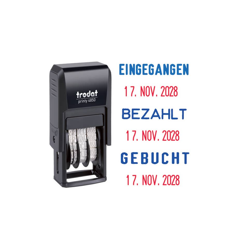 Druckstempel, Belegstempel, Stempel, Zungenstempel, Kassensystem