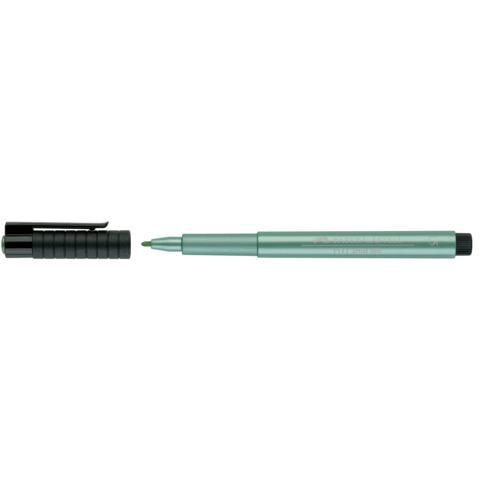 Tuschestift Pitt Artist Pen Metallic 1.5, grün metallic FABER CASTELL 167394