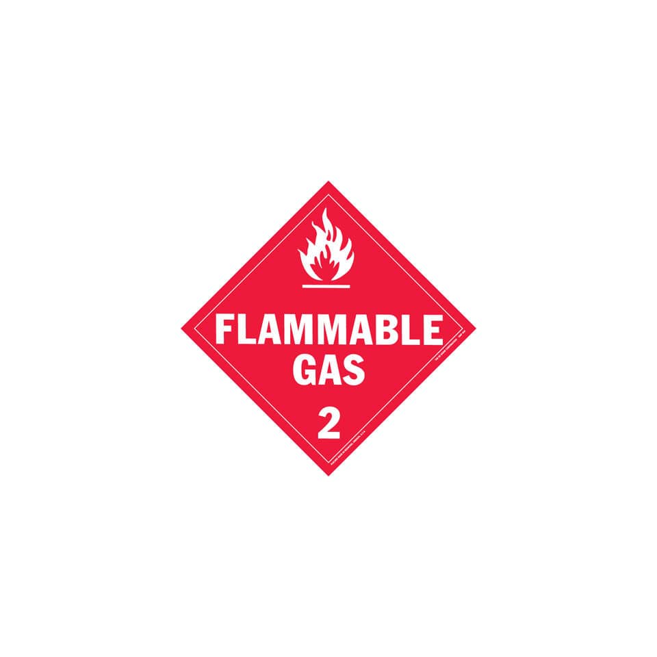 flammable, gas, hazard, warning, label