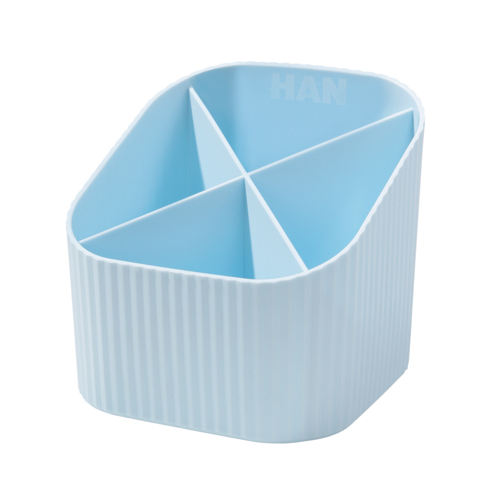  Schreibtisch-Organisator,  Trennwand,  Fächer,  Plastik,  Blau