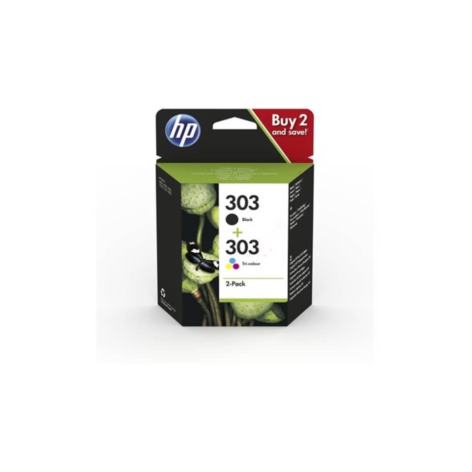 Tintenpatronen, Druckertinten, HP, 2-Pack, Schwarz, Farbdruck