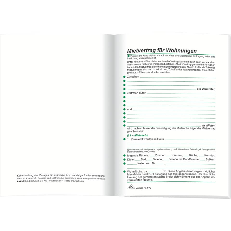 Mietvertrag, Dokument, Formular, Seiten, Vertrag