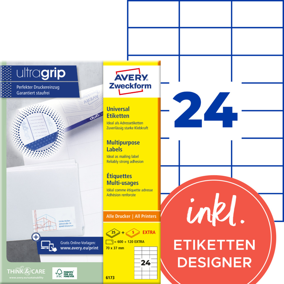 etiketten, klebeetiketten, multipurpose labels, druckerit?
