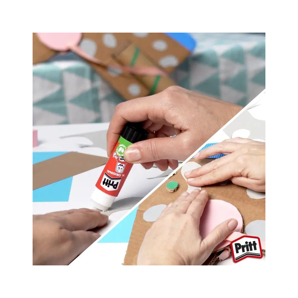 Kleber, Kunstprojekt, Bastelmaterial, Papierkunst, Pritt Kleber