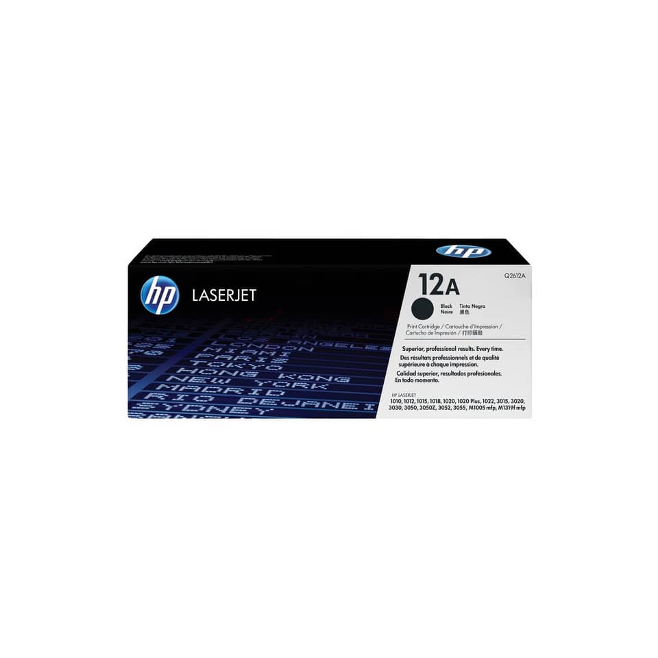 Laserkartusche, Tintenpatrone, Schwarzpatrone, 12A Patrone, HP Verpackung
