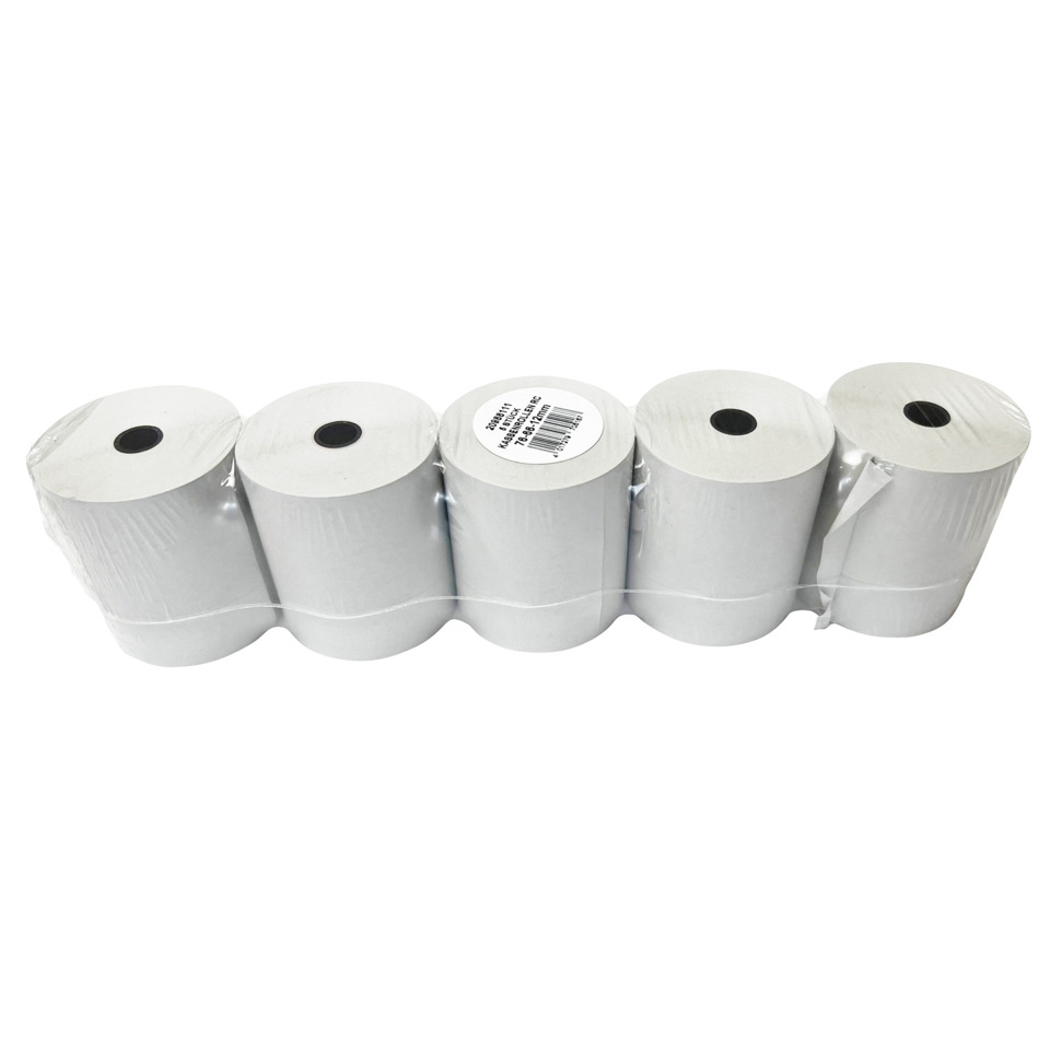 Toilettenpapier, Rollen, Weiß, Packung mit 5