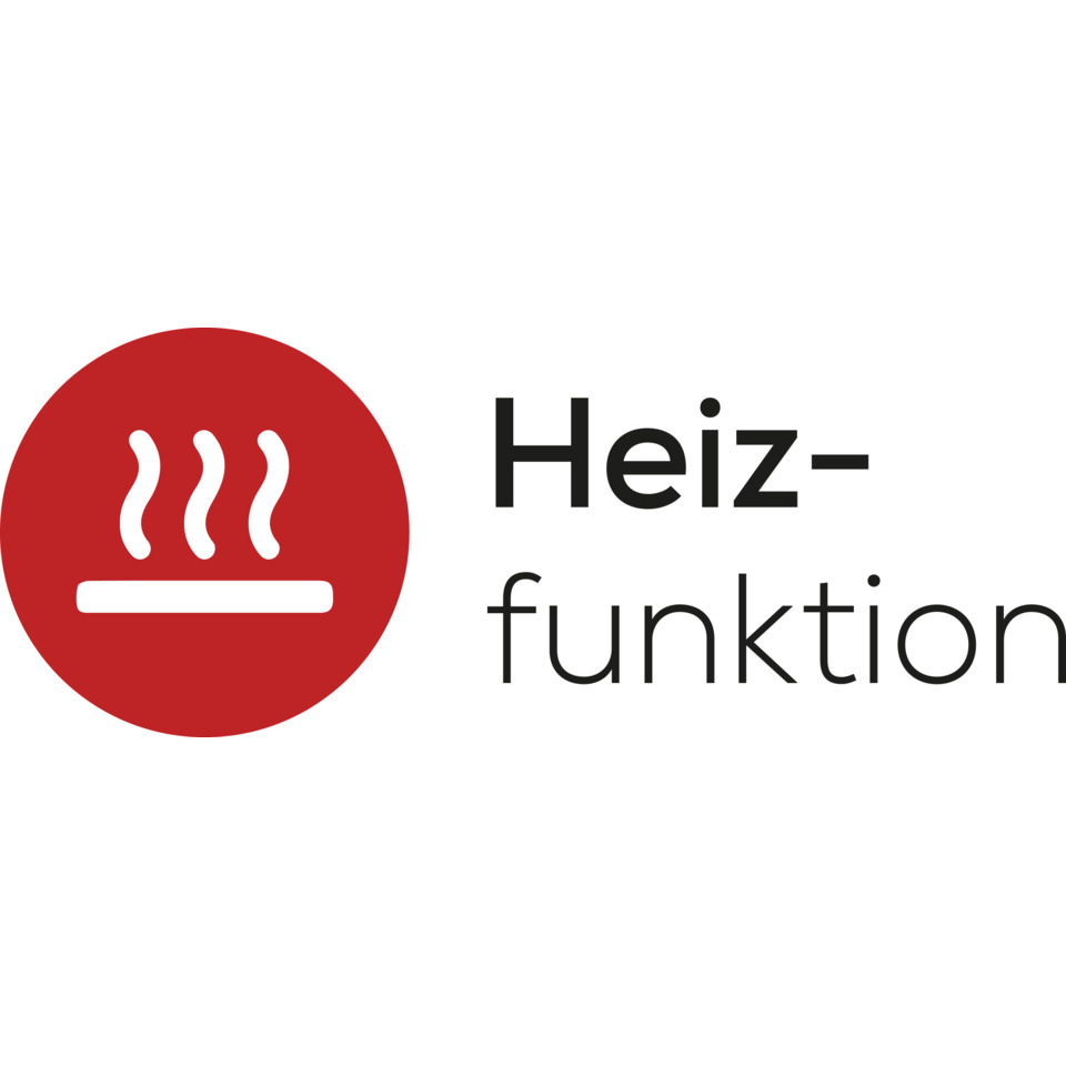 Her dplatte, Heizung, Heizfunktion, rotes Symbol, Wärme
