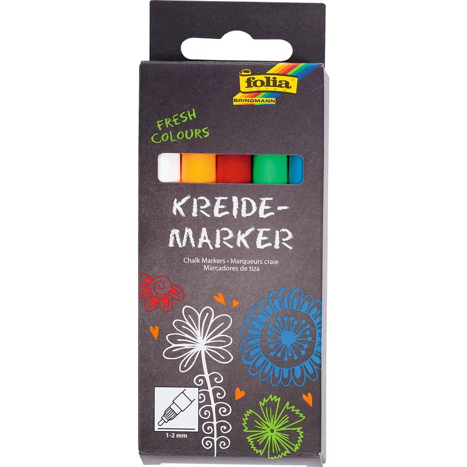 chalk markers, kinderkunst, bunte marker, tafelmarker, verpackungskarton