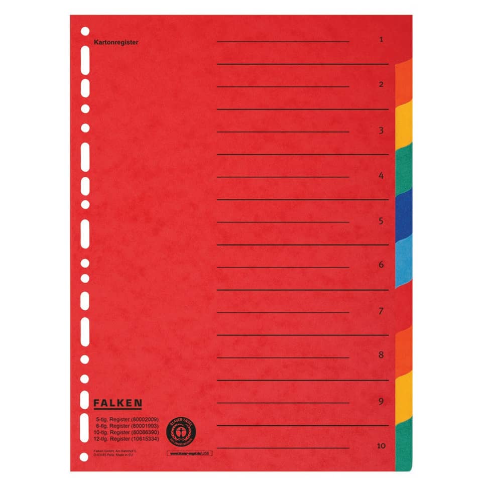 rot, Kunststoff, Kartenregister, Aktenordner, Ordnerspule