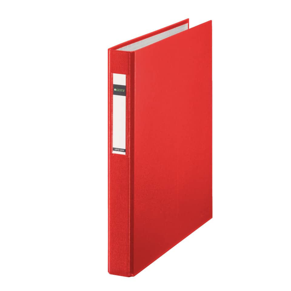 binders, ringbuch, rot, A4, transparent-label