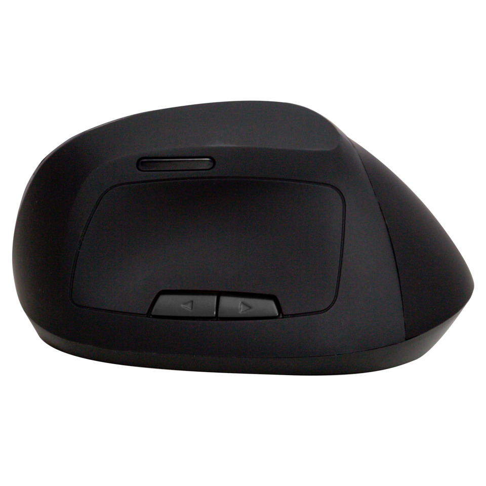 Computermaus, kabellose Maus, ergonomisch, schwarz, Seitentasten