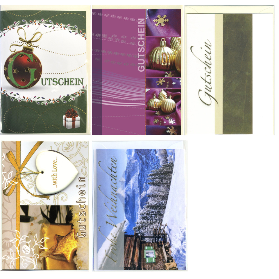 Gutschein, Weihnachten, Geschenk, Karte, Verpackung