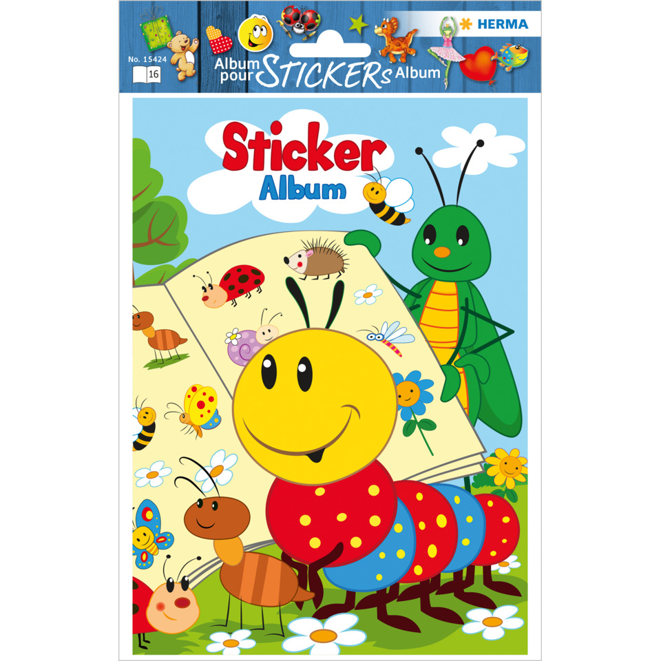 Stickerm Album, Insekten, Schmetterling, Käfer, Luftig bunt