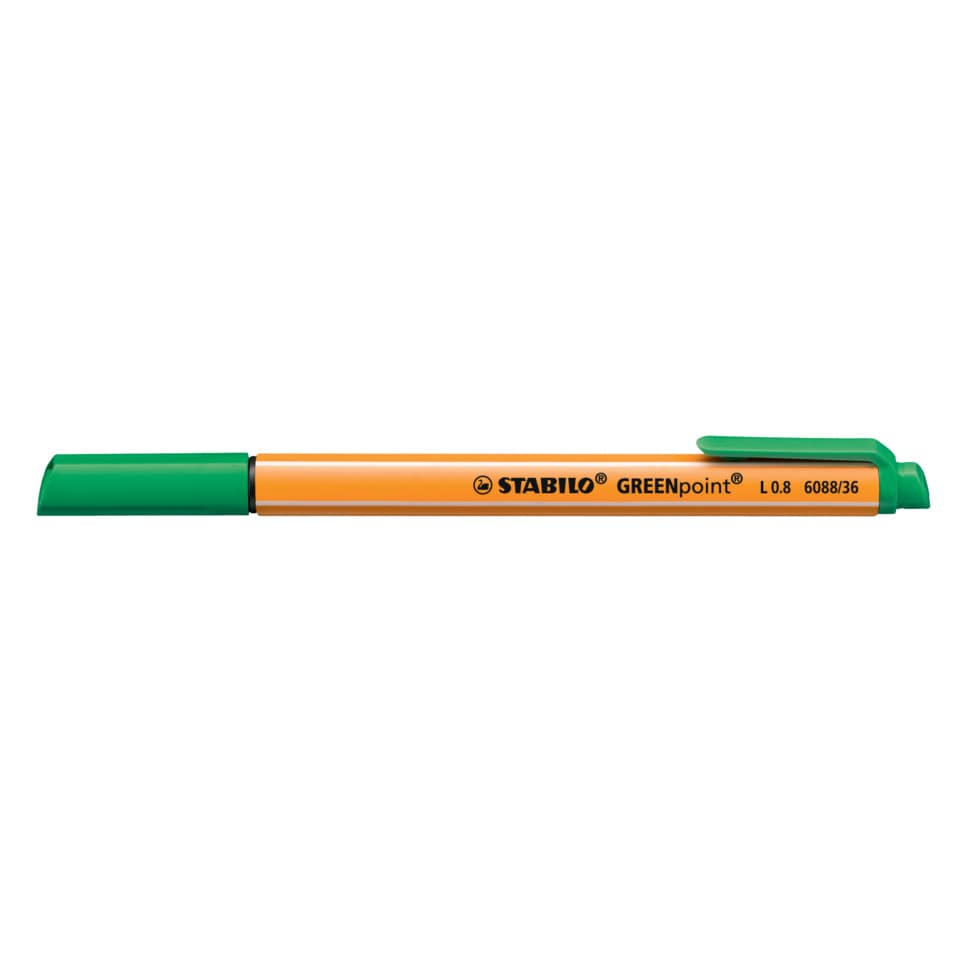 Marker, Permanentmarker, Grün, Orange, Stabilo