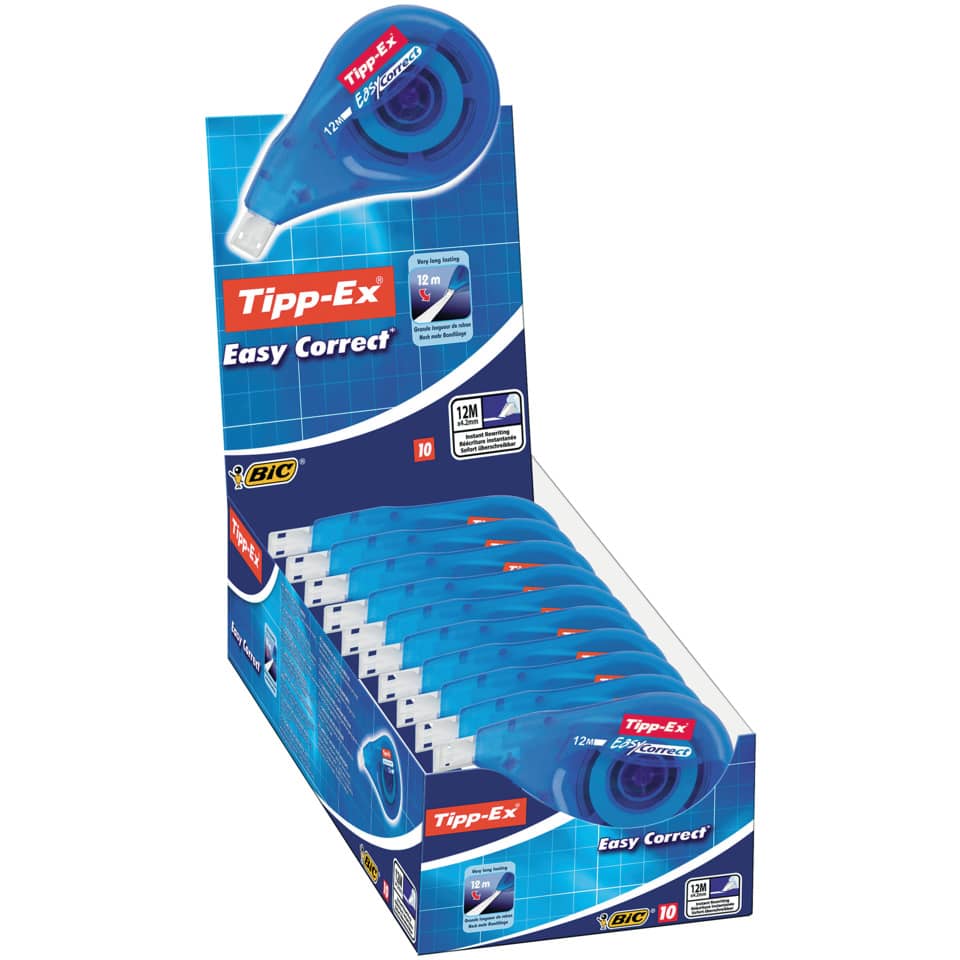 linealháb, Tip-Ex Easy Correct, Korrekturspitzer, Korrekturband, Kugelschreiber-Textmarker