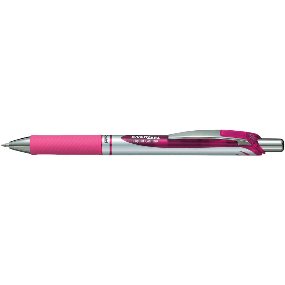 Kugelschreiber, Gelschreiber, pink, Metall, Clip