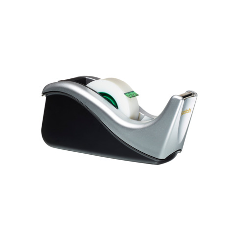 Tischabroller, silber/schwarz, inkl. 1 Rolle Scotch® Magic™ Klebeband SCOTCH C60-ST