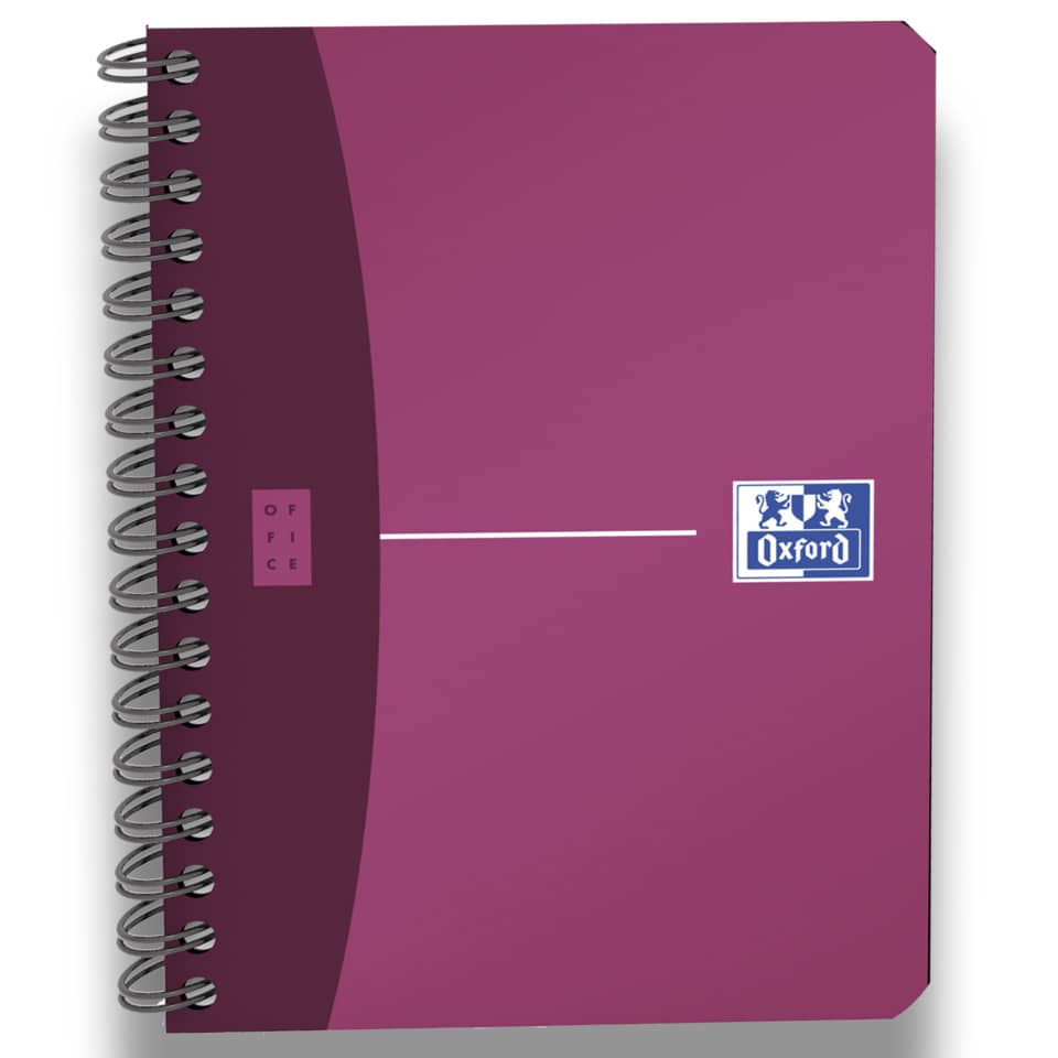 Notizbuch, Spiralbindung, Pink, Lila, Oxford-Marke